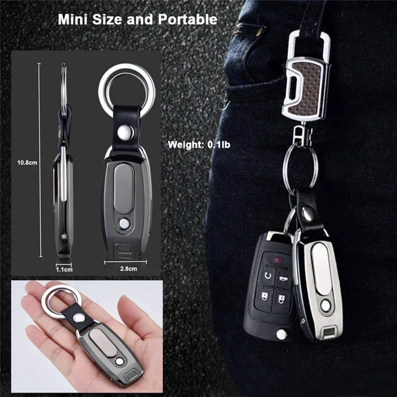 Зажигалка Usb с брелком фонарик Ветрозащитный Непламено Электронная сигарета