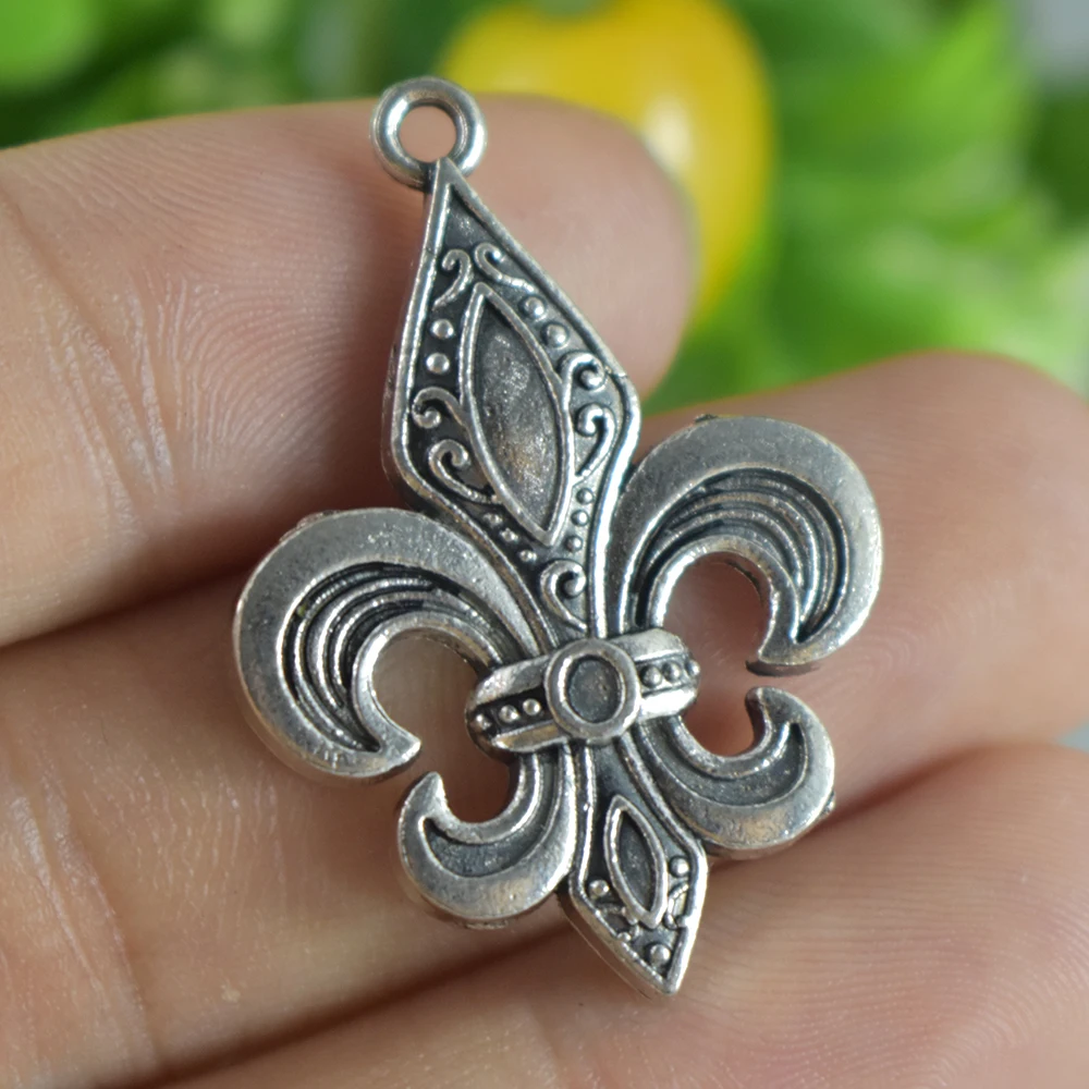 

6pieces 32x23mm Antique Sliver Charm Pendant Anchor Jewelry Making DIY Handmade Craft