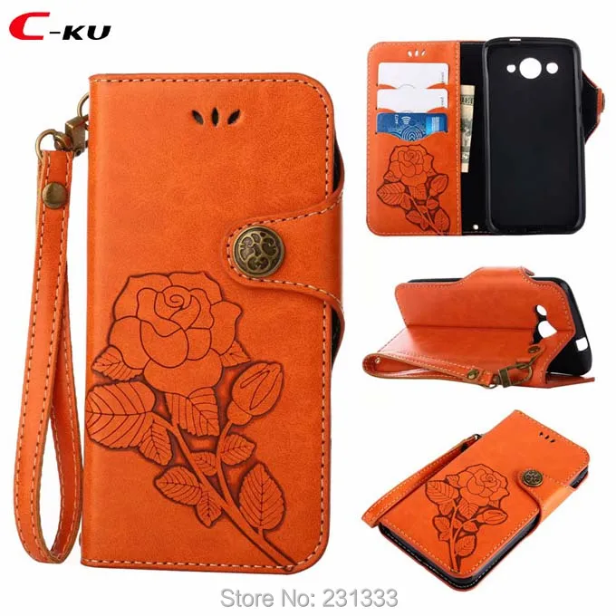 Фото Кожаный чехол кошелек C ku с розой для Huawei Mate 10 Y5 II P10 P9 LITE 2017 Y3 P8 Honor 8 9 5X 6X из ТПУ Кожаный чехол кошелек C ku с розой для Huawei Mate 10 Y5 II P10 P9 LITE 2017 Y3 P8 Honor 8 9 5X 6X из ТПУ
