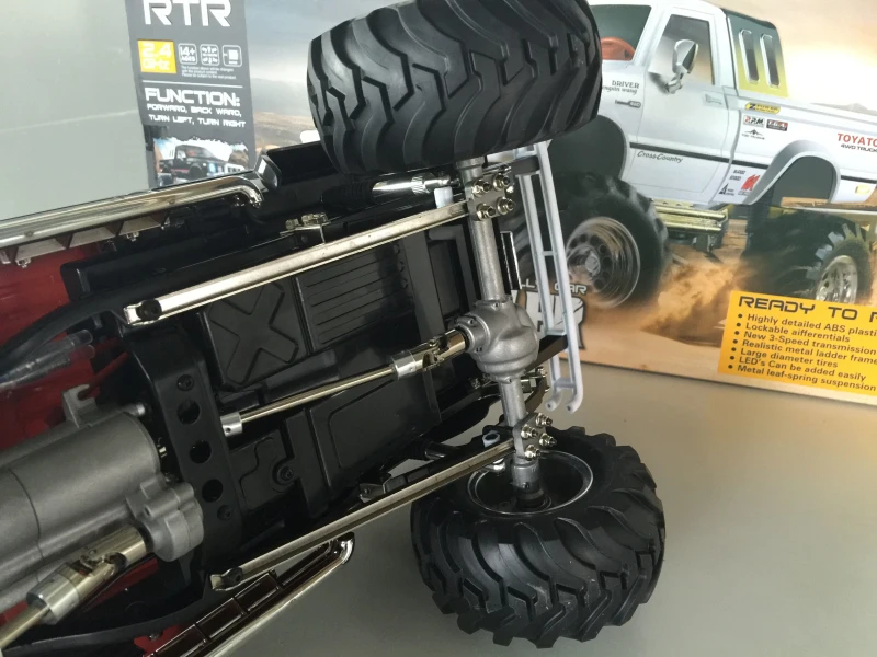 1:10 2,4G 4WD 3CH полностью металлический корпус 4X4 пикап Rock wheel RTR 320A независимый ESC RC четырехколесный внедорожный пикап