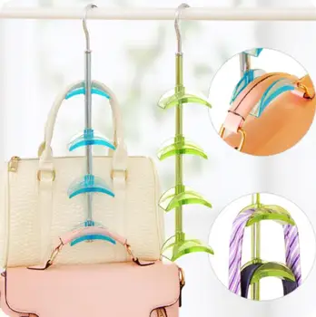 

Brief Rotating Multi-purpose Bag Rack Package Linked Hook Tie Strap Scarf Storage Rack