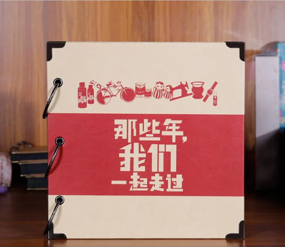 

New Creative DIY 6 Inch Paper Cheap Photo Albums Manual Family Album Newborn Gifts Baby Lovers Girlfriend Memory Picture Albums