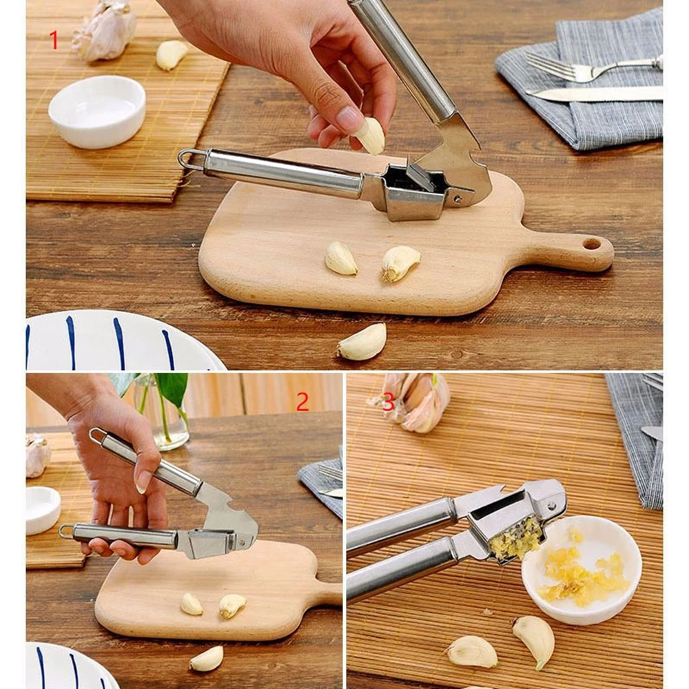 

Hot Sale Stainless Steel Garlic Ginger Grinding Grater Kitchen Squeeze Tool Crusher Garlic Presses Cooking Kitchen Accessories