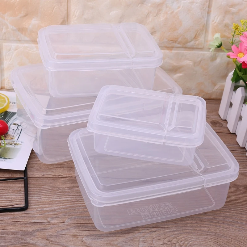 Claro para microondas almacenamiento de alimentos Bento Meal Prep contenedor reutilizable organizador Claro para microondas almacenamiento de alimentos Bento Meal Prep contenedor reutilizable organizador