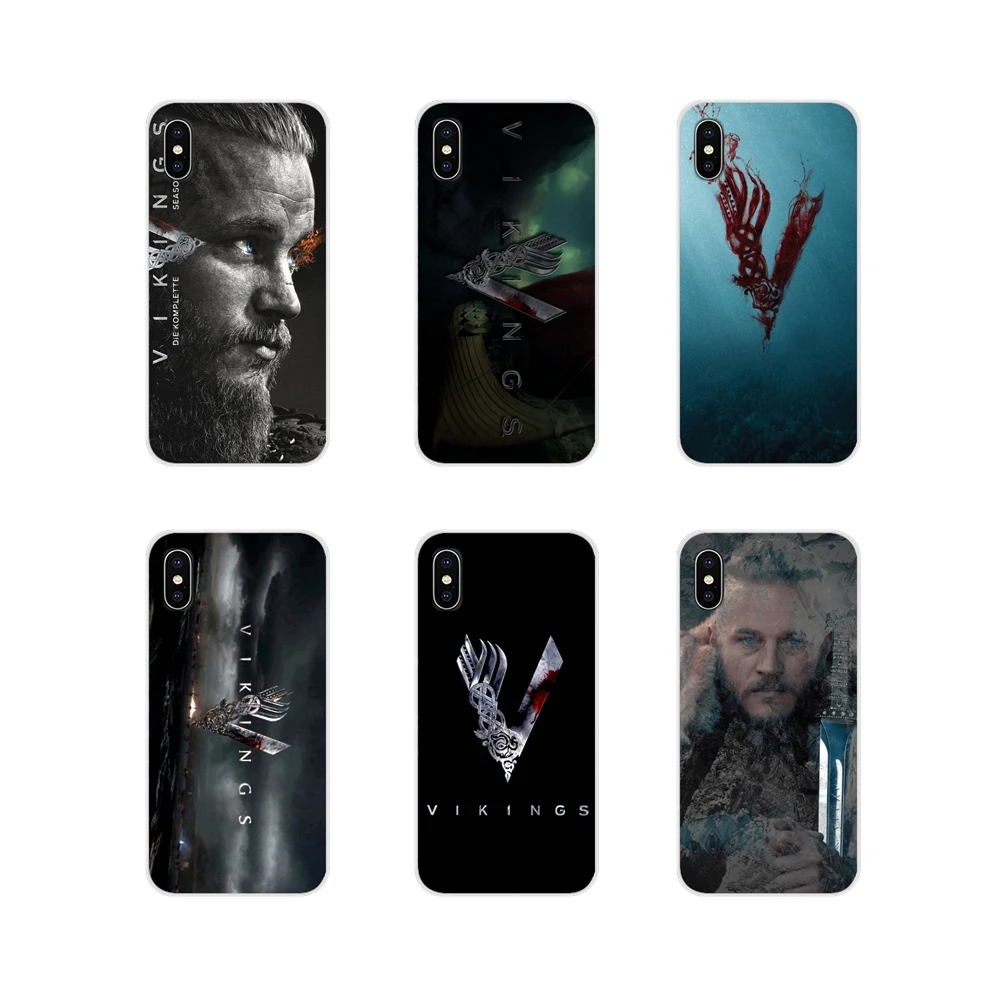 For Samsung Galaxy S3 S4 S5 Mini S6 S7 Edge S8 S9 S10 Lite Plus Note 4 5 8 9 Transparent Soft Cases Vikings Ragnar Lothbrok Logo | Мобильные