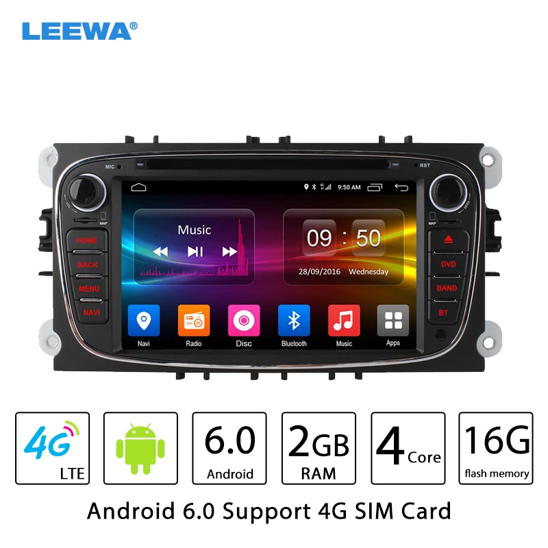Best LEEWA 7" Android 6.0 (64bit) DDR3 2G/32G/4G LTE Octa Core Car DVD GPS Radio Head Unit For Ford Transit Connect/Tourneo Connect 1 Best LEEWA 7" Android 6.0 (64bit) DDR3 2G/32G/4G LTE Octa Core Car DVD GPS Radio Head Unit For Ford Transit Connect/Tourneo Connect 1