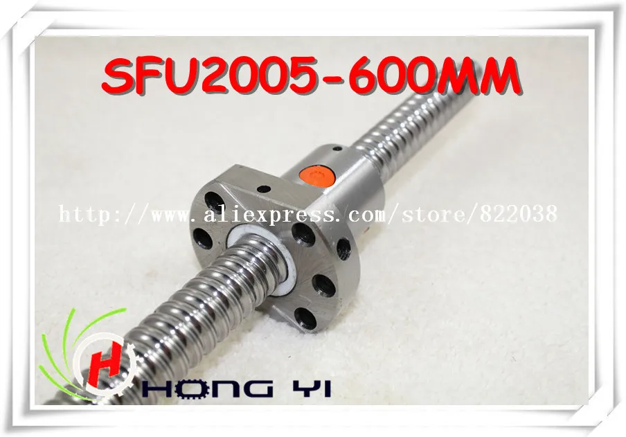 

1pcs Ball screw SFU2005 - L600mm and 1pcs Ballnut for CNC and BK/BF15 standard processing