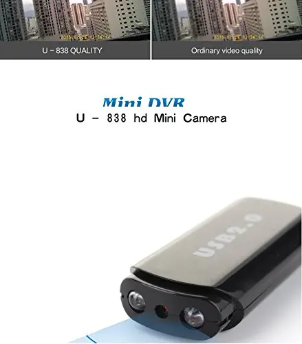1080P HD видеокамера с датчиком движения ИК камера ночного видения мини DV DVR U диск USB камера диктофон U838