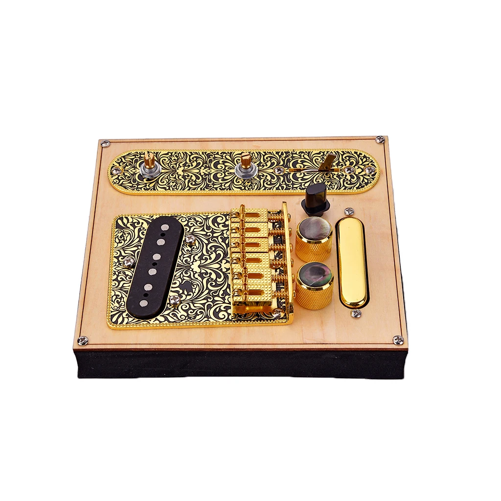 Tooyful 3 Way Prewired Control Plate Bridge Volume Tone Knobs for Telecaster Musical Instrument Parts Replacement Accessories
