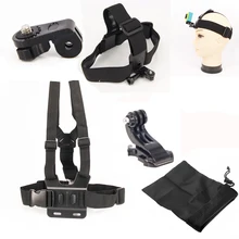 For Xiao Yi Camera Accessories Set Chest Belt Head Mount Strap With Tripod Adapter For Xiaoyi SJCAM SJ4000 Gopro Hero4 3 2