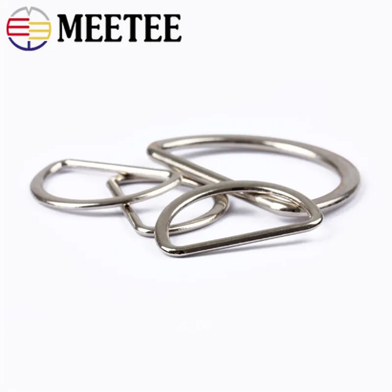 Металлические пряжки с D образным кольцом Meetee 20/25/30/35/40/45/50 мм Закрытая петля