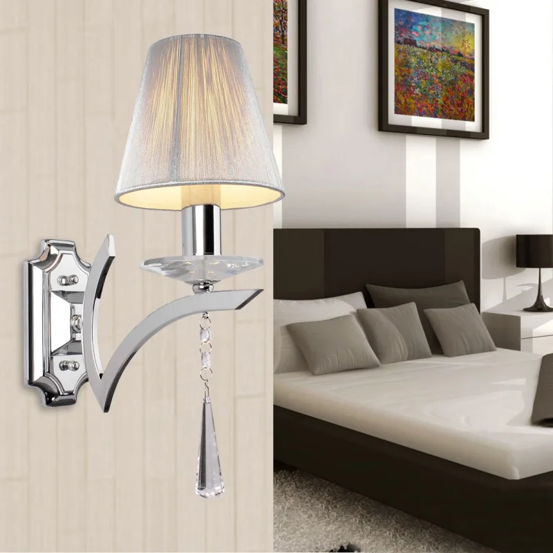Murales Élégant Murale Contemporain Chambre Couloir Cristal Gouttes Applique Wl194 Lampe Appliques Salon Miroir De Luminaires Chevet SUGzVqpM