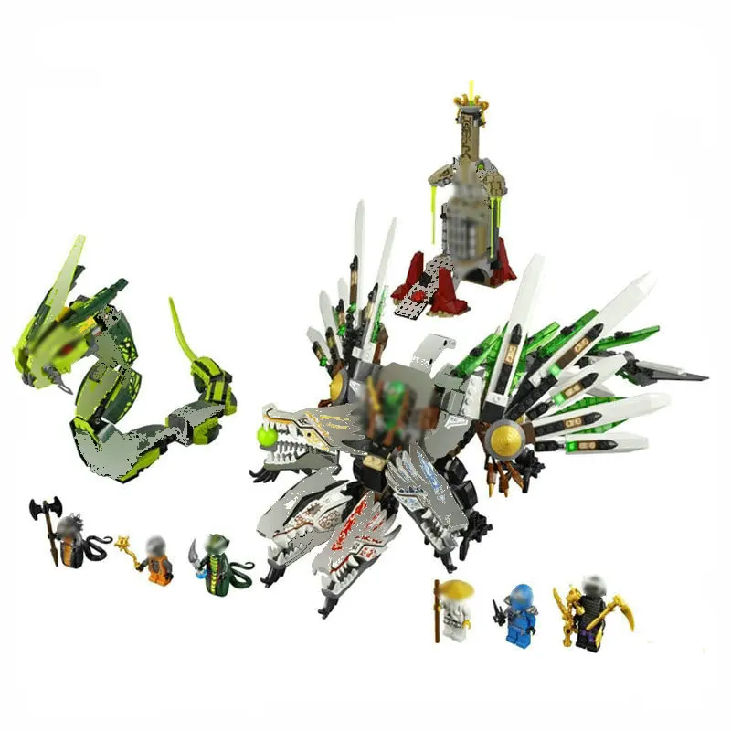 

NINJA Building Blocks Moive Series Epic Dragons Model With Figures Compatible LegoINGly Ninjagoes Set Toys For Gifts 2019