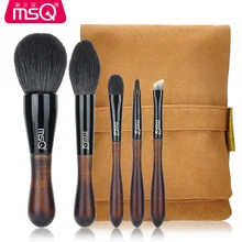 MSQ 5pcs Professional High quality Raccoon fur Brushes kit Powder makeup brush Eyebrow brush Wool font