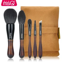 MSQ 5pcs Professional High-quality Raccoon fur Brushes kit Powder makeup brush  Eyebrow brush Wool Eye shadow brush Makeup tools