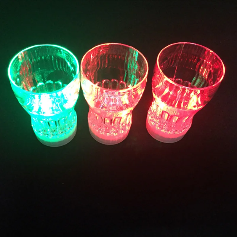 20pcs/lot Multicolor Flashing LED Light Fancy Shot Glasses Drinkware