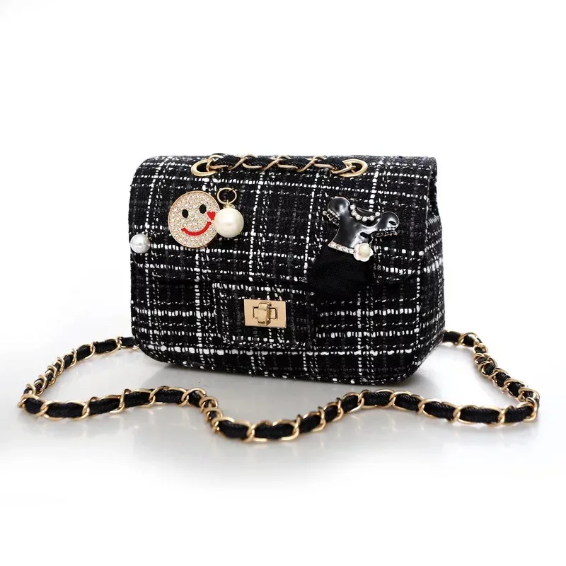 

Female Woolen Women Messenger Bag Chain Autumn Winter Ladies Mini Shoulder Crossbody Bags Small Luxury Bags for Women 2018 bolsa