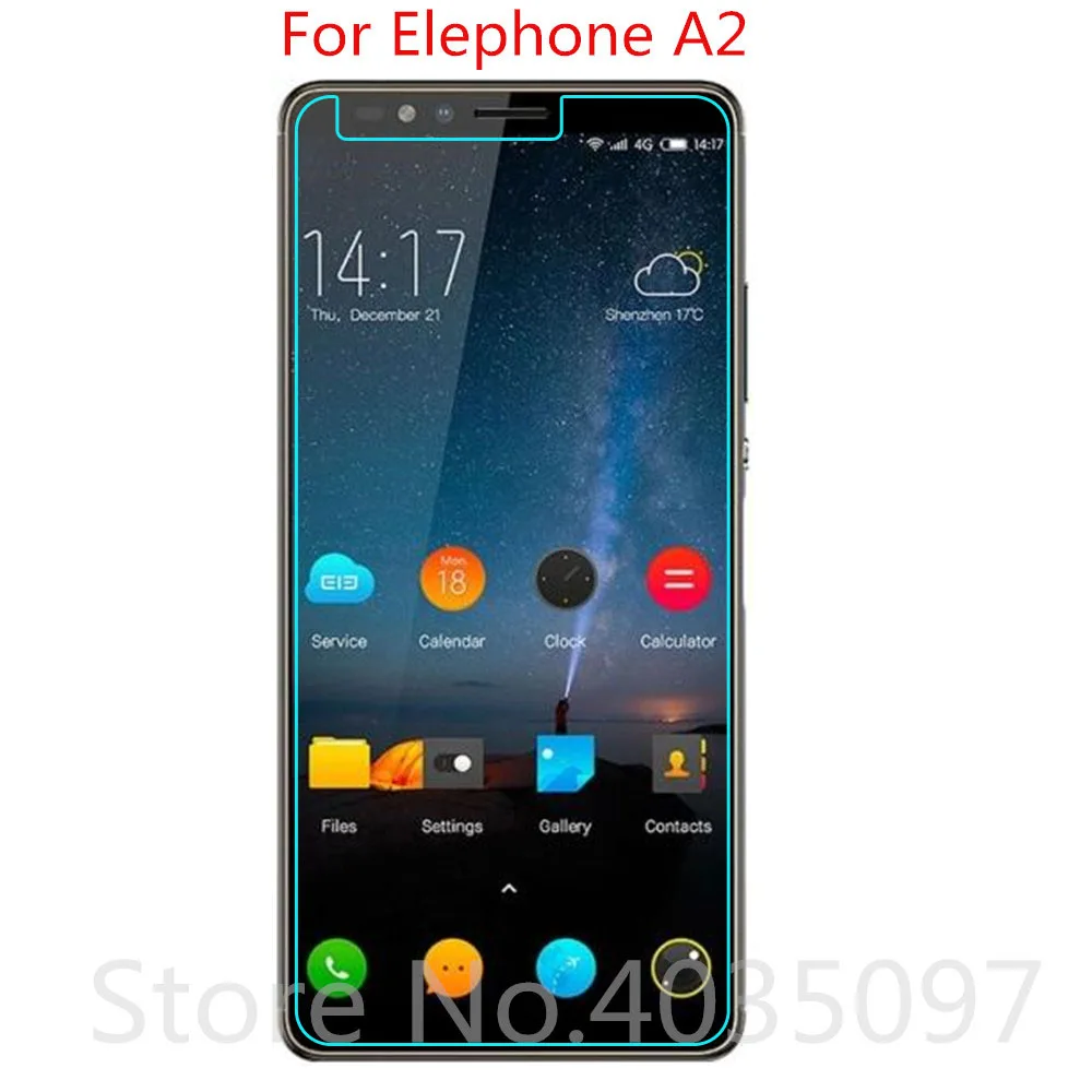 

2.5D 0.26mm 9H Premium Tempered Glass For Elephone A2 Screen Protector Toughened protective film For Elephone A2 Glass