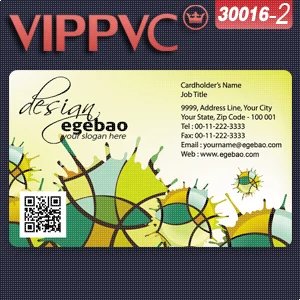 a30016 2 Card template for Business card Printable PVC