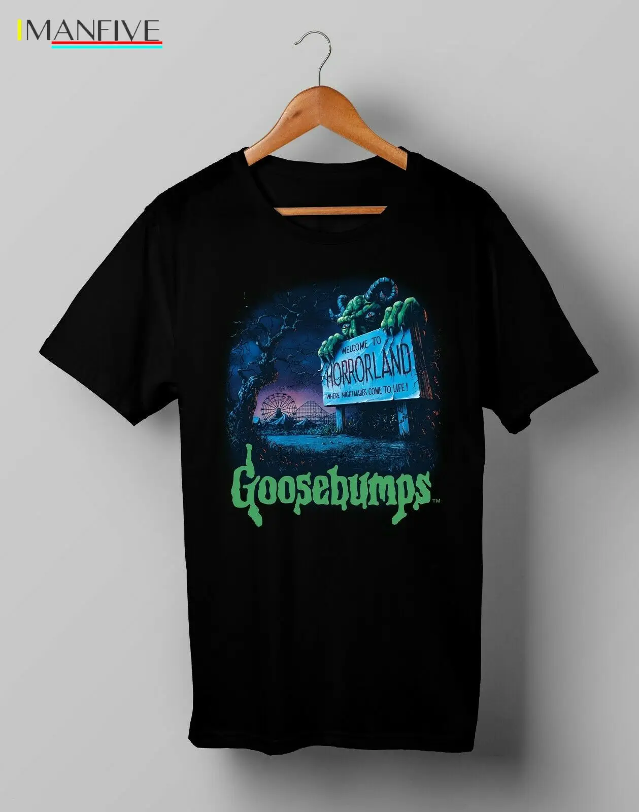 

Vintage Goosebumps Horrorland T Shirt IMANFIVE Size S M L XL 2XLCheap wholesale tees,T shirt printing