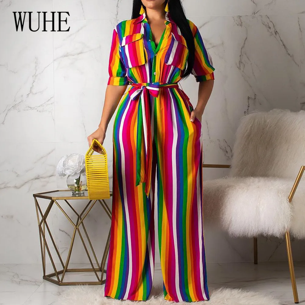 WUHE Striped Bandage Rompers Womens Jumpsuit Streetwear Autumn Overalls Long Sleeve Sexy V Neck Wide Leg Elegant Jumpsuits WUHE Striped Bandage Rompers Womens Jumpsuit Streetwear Autumn Overalls Long Sleeve Sexy V Neck Wide Leg Elegant Jumpsuits