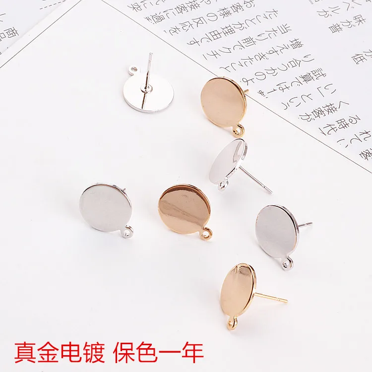 

DIY handmade jewelry accessories gold plating color year round hanging earrings with simple Earrings accessories
