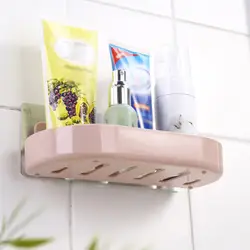 Стенная присоска пластиковая сильная для душа на присосках навесная полка для ванной комнаты стиральная комната кухонная корзина TB