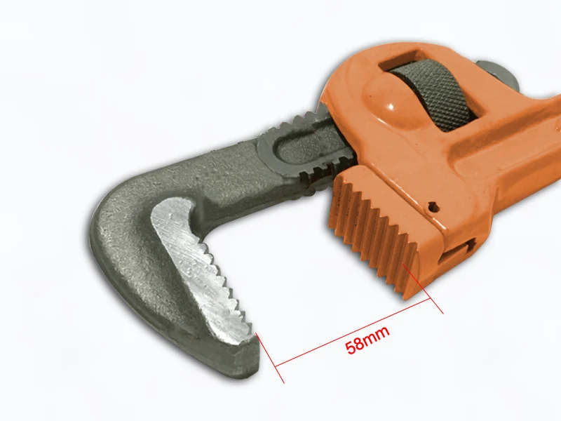 1 Piece 18 inch Cr V Adjustable Pipe Wrench Universal Spanner Water