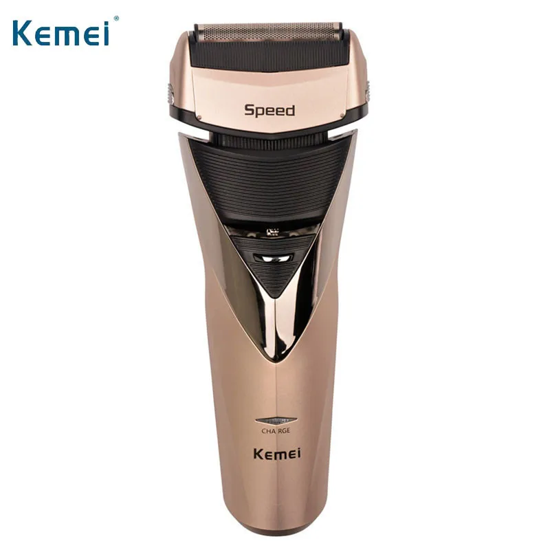 Kemei 3 Heads Rechargeable Electric Shaver Reciprocating Blade Electric