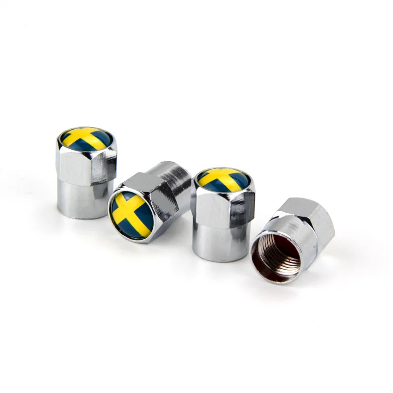 Sweden Flag Tire Valve-1