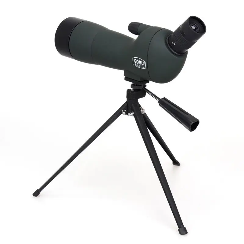 GOMU Advanced Optics Angled 20-60x60 Zoom Spotting Scope Monocular With Tripod GOMU Advanced Optics Angled 20-60x60 Zoom Spotting Scope Monocular With Tripod
