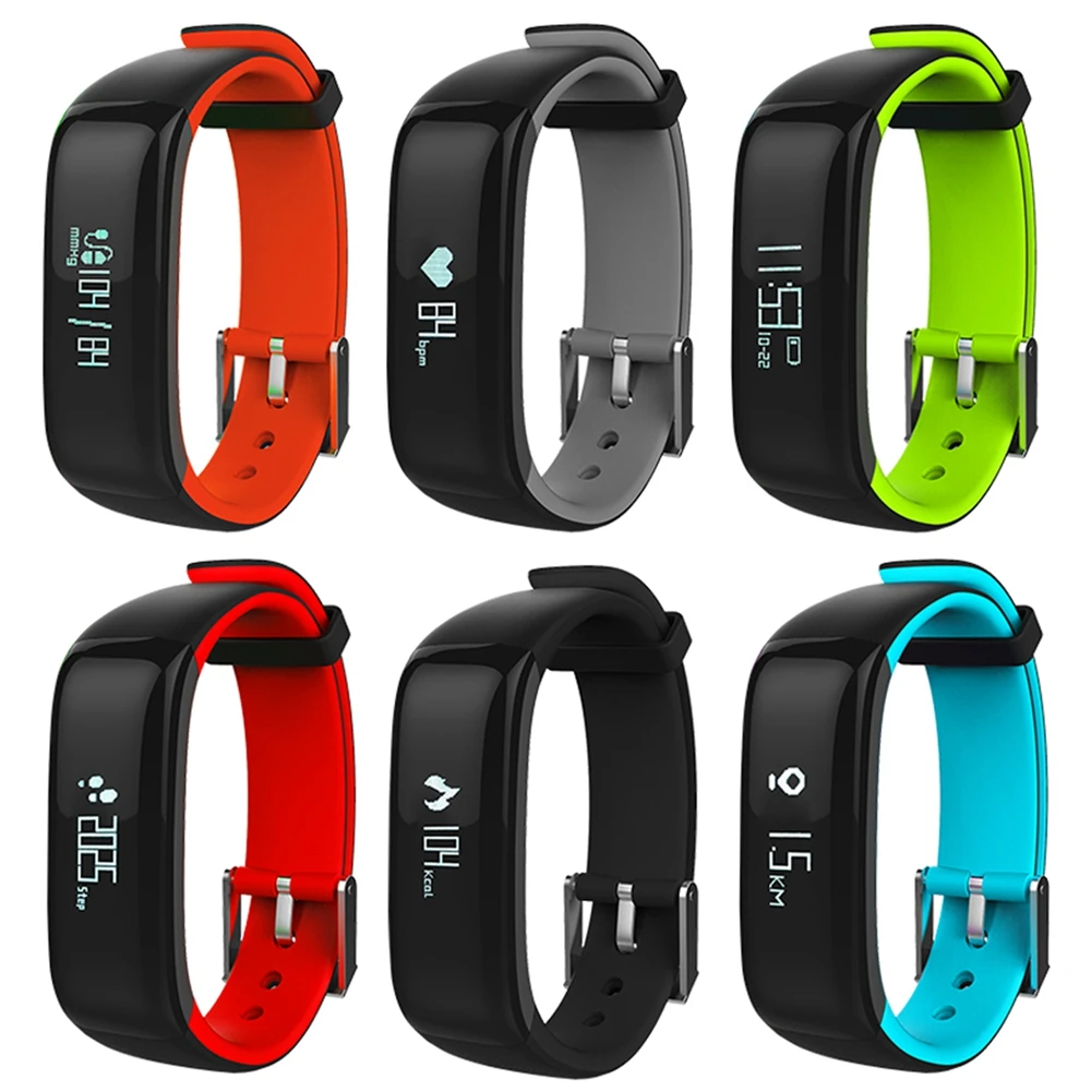 

P1 Smart Band Heart Rate Blood Pressure Monitor Pedometer Smart Bracelet Waterpoof IP67 Swimming Bluetooth Smartband Wristband