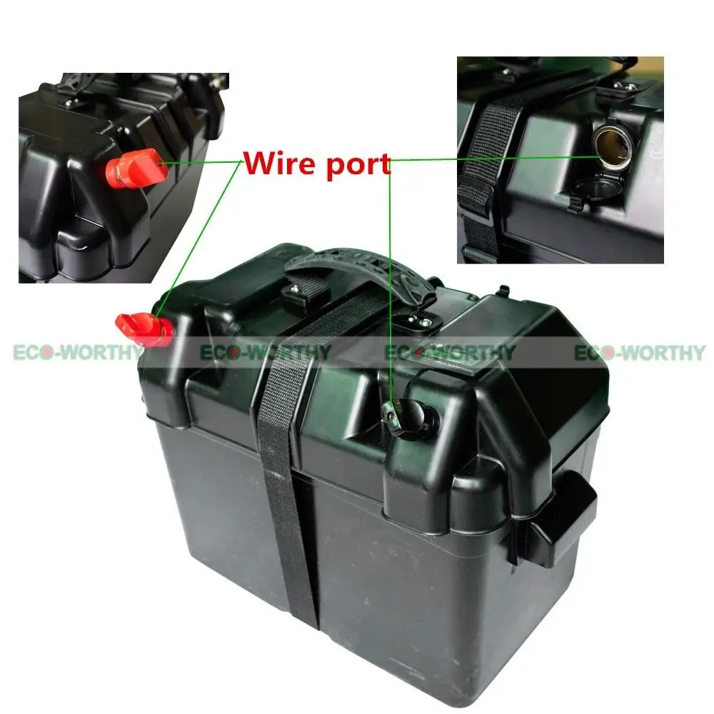 ECO 100AH 12V чехол для аккумулятора глубокого цикла с ЖК дисплеем подходит автомобиля