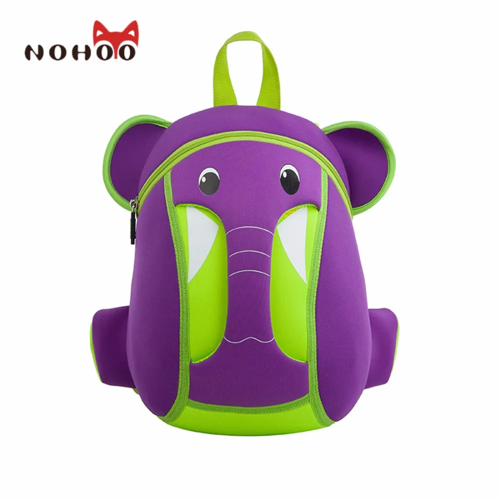 

NOHOO Elepants 3D Cartoon Bags For Kids Waterpro Of Animal Bag For School For Boys Madch Schoolbags High Capacity Baby Backpack