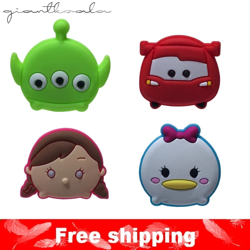 ; 4 шт.; Новинка; Tsum; ПВХ; обувь; очаровательные аксессуары для обуви обувь; украшение для обуви; браслеты; Детский Рождественский подарок