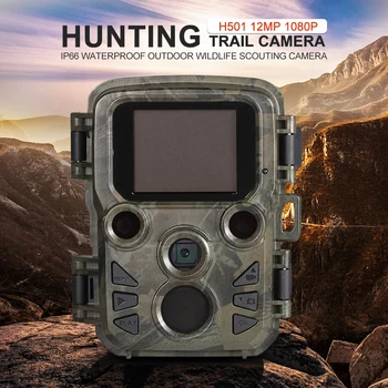 

PDDHKK 2.4 Inch LCD Display 1080P 16MP Mini Trail Wildlife Camera Photo Traps Hunting Camera with IR Night Vision Video Captures