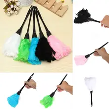 

Anti Static Natural Fall Multi Turkey Feathers Duster Brush Plastic Handle Household Cleaning Car Fan Furniture Dust Cleaner