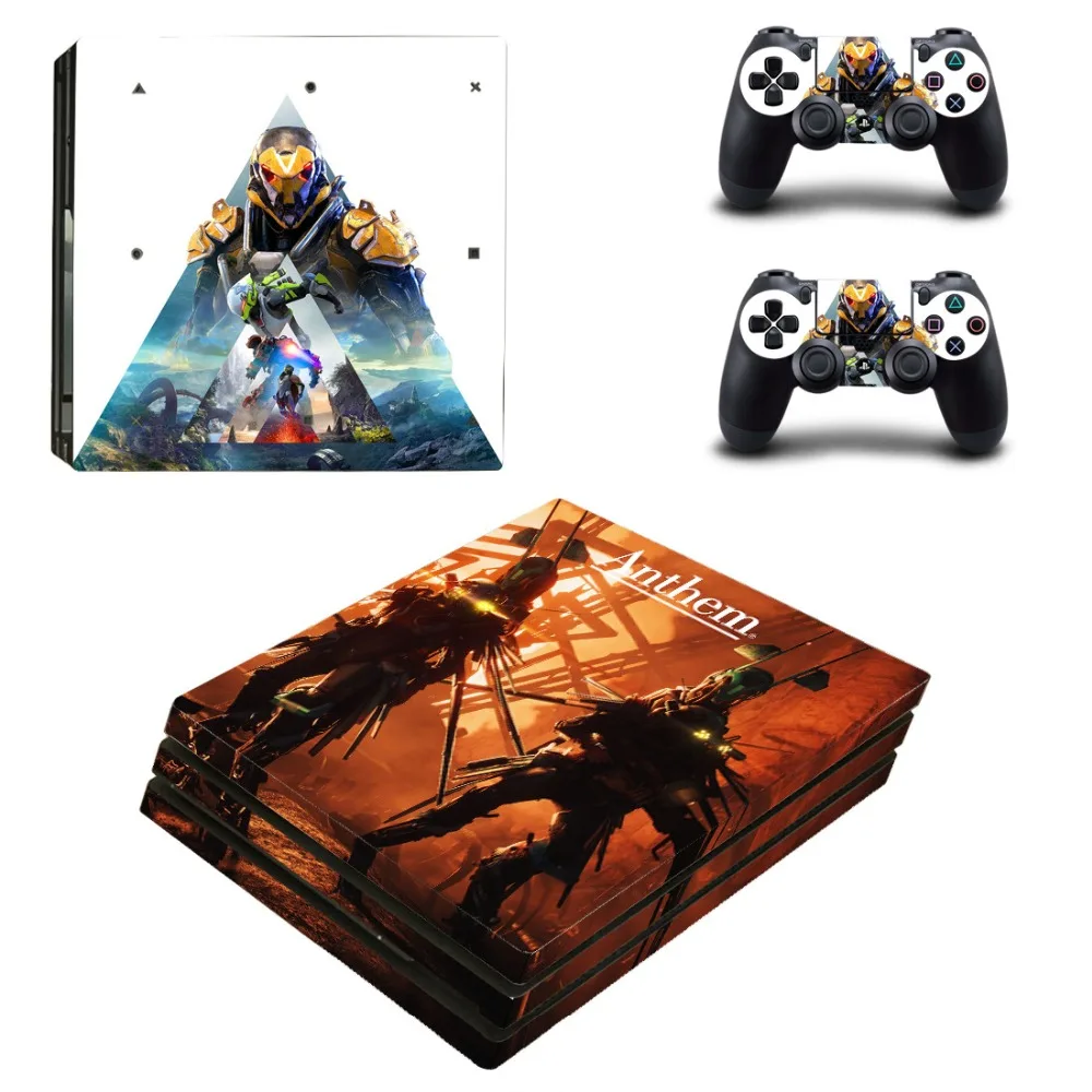 

Game Anthem PS4 Pro Skin Sticker Decal Vinyl for Playstation 4 Console and 2 Controllers PS4 Pro Skin Sticker