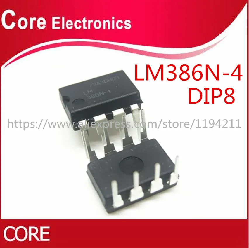 20 шт./лот LM386N 4 LM38 DIP 8 IC|Интегральные схемы| |