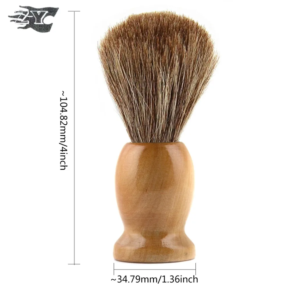 6 horse hair shaving brush