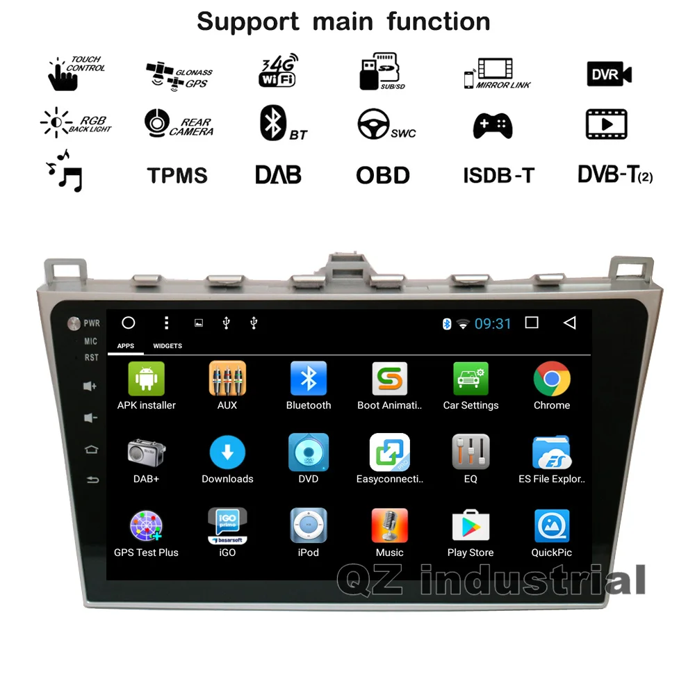 Perfect QZ industrail HD 10.2" 8core Android 8.1 T8 for MAZDA 6 Car DVD Player 2012-2014 with 3G 4G GPS WIFI BT Radio Navi SWC RDS Map 7 Perfect QZ industrail HD 10.2" 8core Android 8.1 T8 for MAZDA 6 Car DVD Player 2012-2014 with 3G 4G GPS WIFI BT Radio Navi SWC RDS Map 7