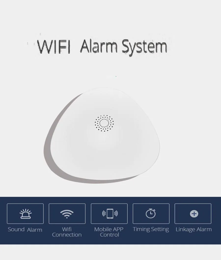SmartYIBA беспроводной дома Wi Fi пожарной безопасности Защита от взлома системы ip-видеокамера дым датчик Пожарной Сигнализации приложение