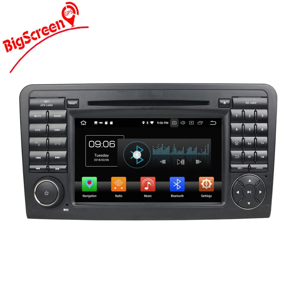 Perfect 2 Din Android 8.0 Car Radio GPS Navi For Mercedes Benz ML W164 ML350 ML500 GL X164 GL320 IPS Unit stereo RAM 4GB+32GB 8 Core 4
