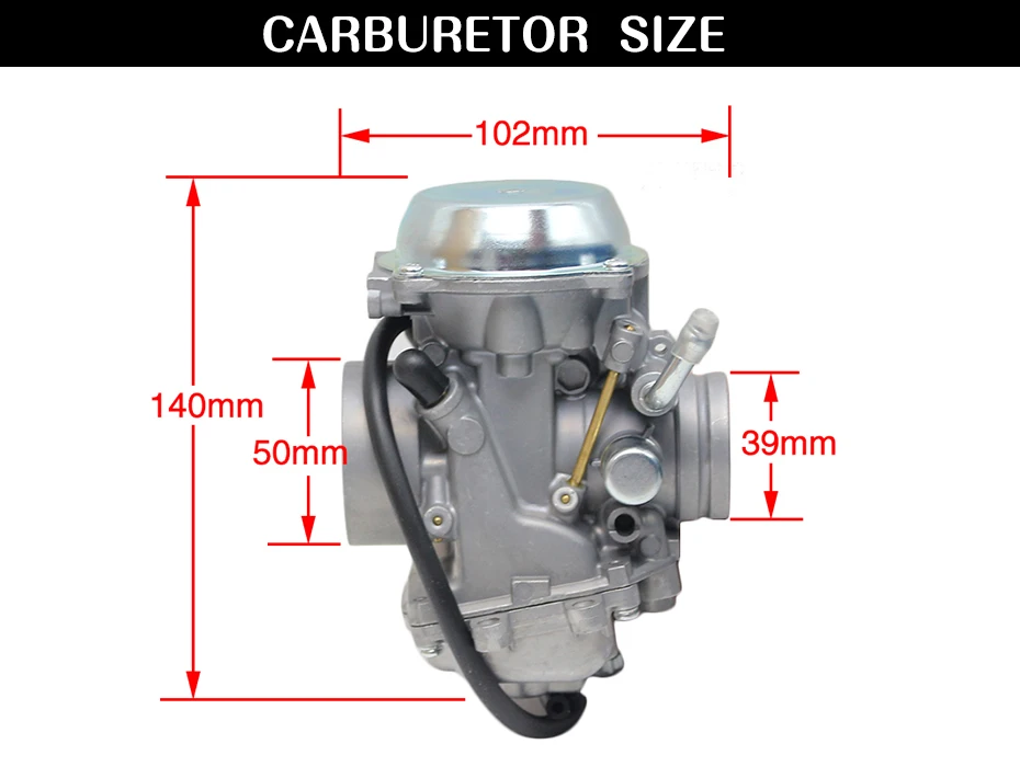 ZSDTRP PD34J 34 мм вакуумный карбюратор Чехол Для POLARIS 400 1995-2010 Универсальный другой 400cc до 600cc гоночный мотор UTV ATV