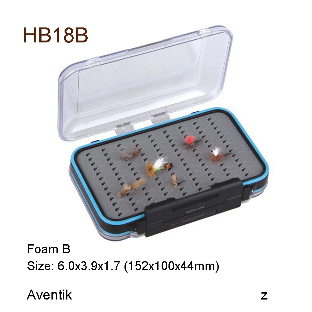 Aventik Plastic Waterproof Fly Fishing Double Side Clear Slit Foam Fly