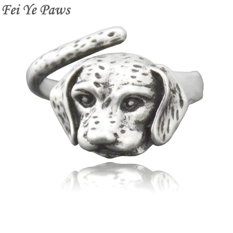 

Fei Ye Paws Boho Labrador Retriever Puppy Dog Wrap Rings For Women Anel Cute Lab Golden Retriever Animal Ring Men love Gift