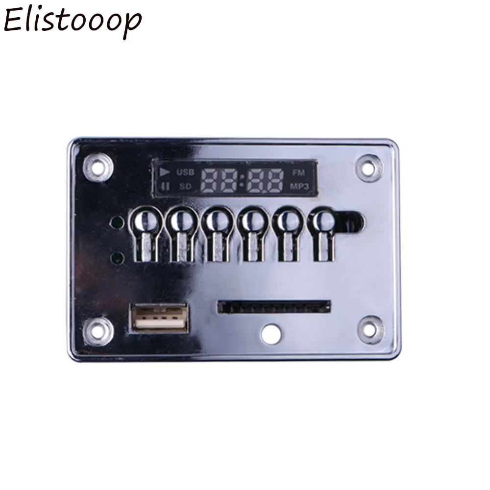 Elistoooop USB FM Aux Радио MP3 плеер встроенный Автомобильный USB Bluetooth Hands-free MP3 декодер модуль пульт дистанционного управления для автомобиля