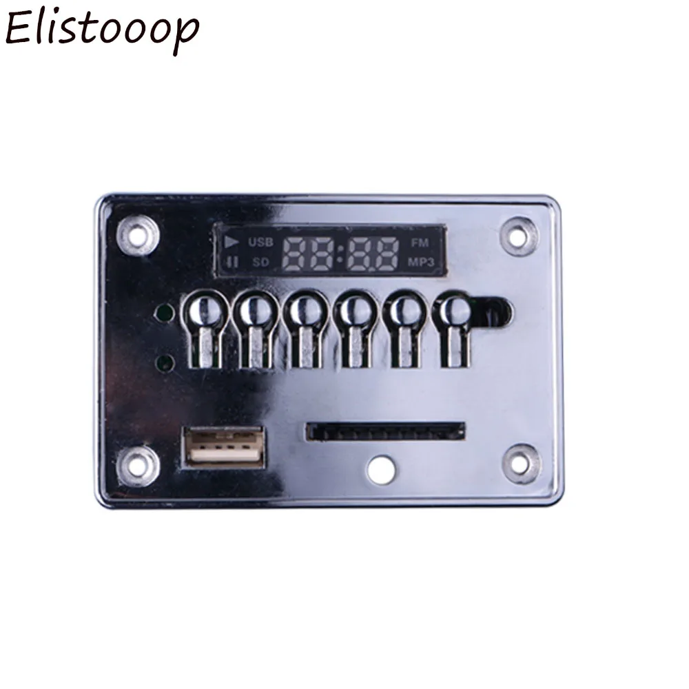 Elistooop USB FM Aux Радио MP3 плеер интегрированный Автомобильный Bluetooth гарнитура декодер