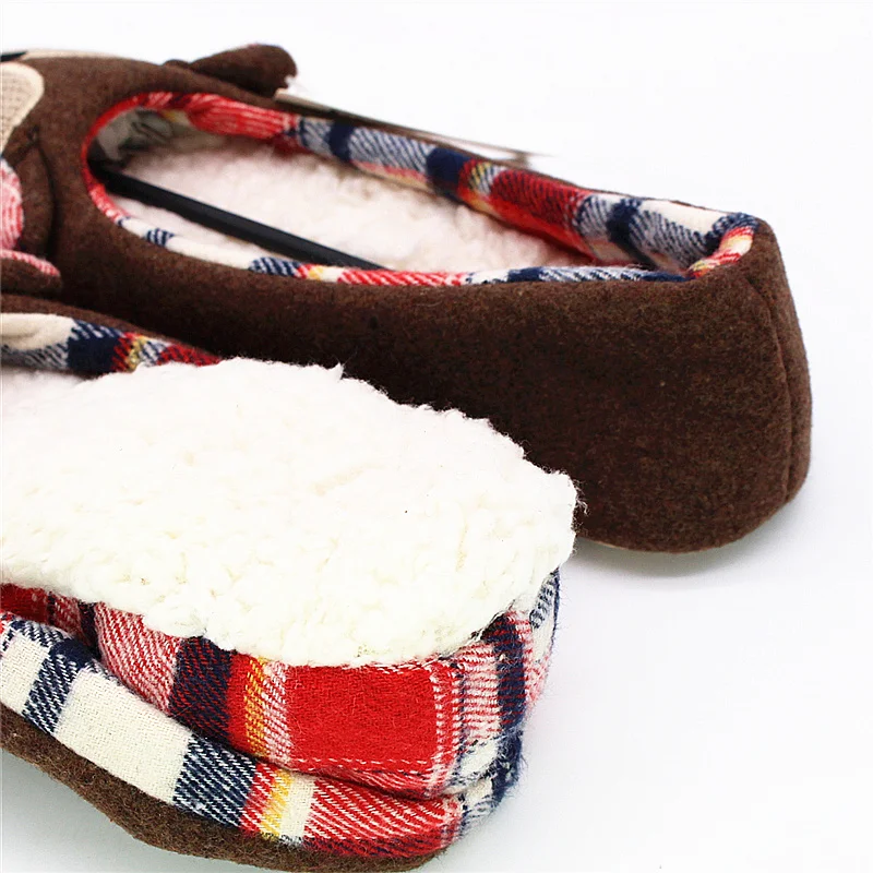 ladies ballet style house slippers winter women warm soft cotton