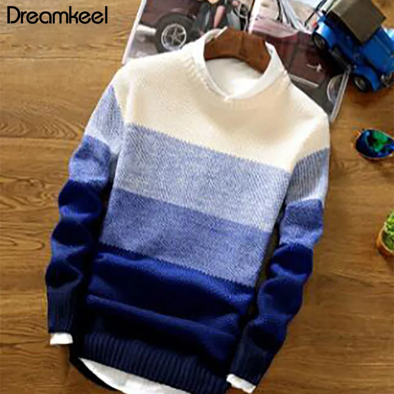 

2019 Fashion Casual Sweater Spring Autumn Men Clothes O-Neck Slim Fit Knitting Mens Sweaters And Pullover mens sweaters Male Y